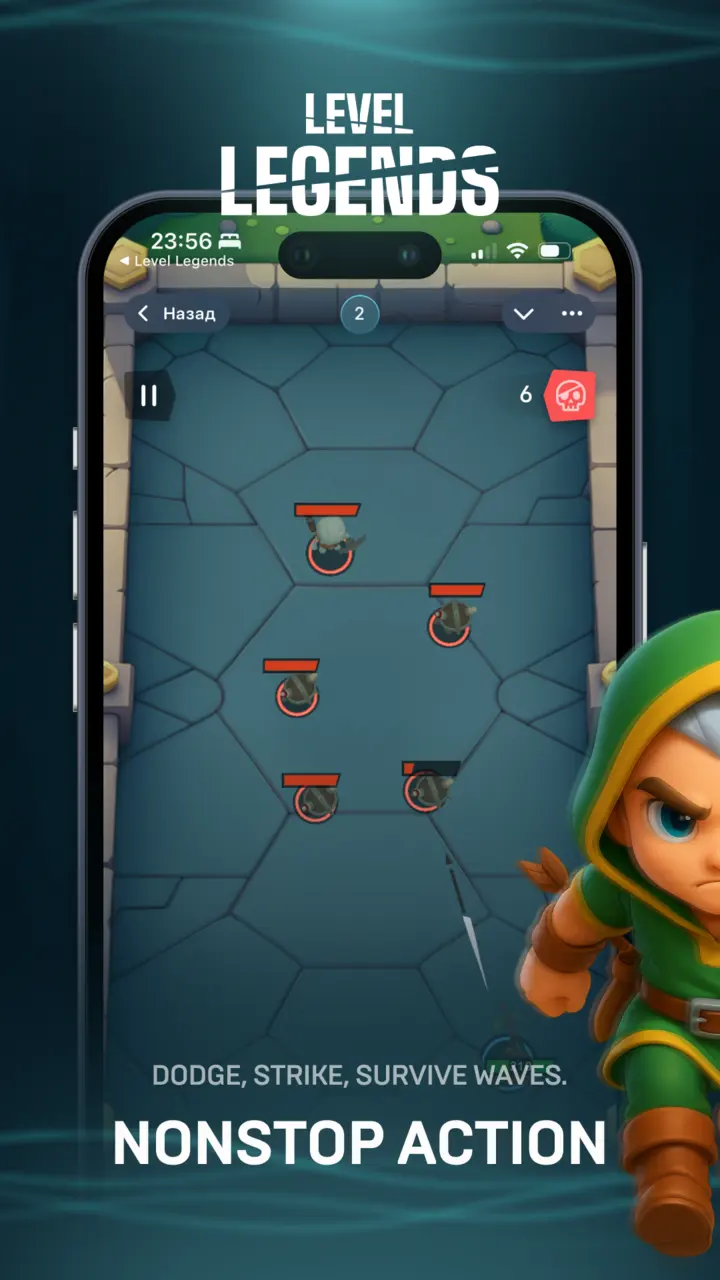 Level Legends wave combat
